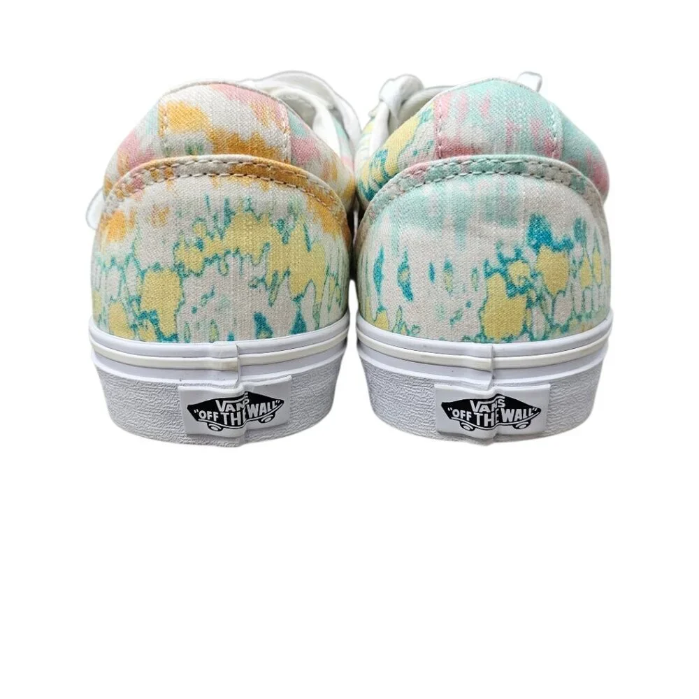Vans Women's Ward Psychedelic Tie Dye Canvas Athletic Sneaker Shoes Size 9